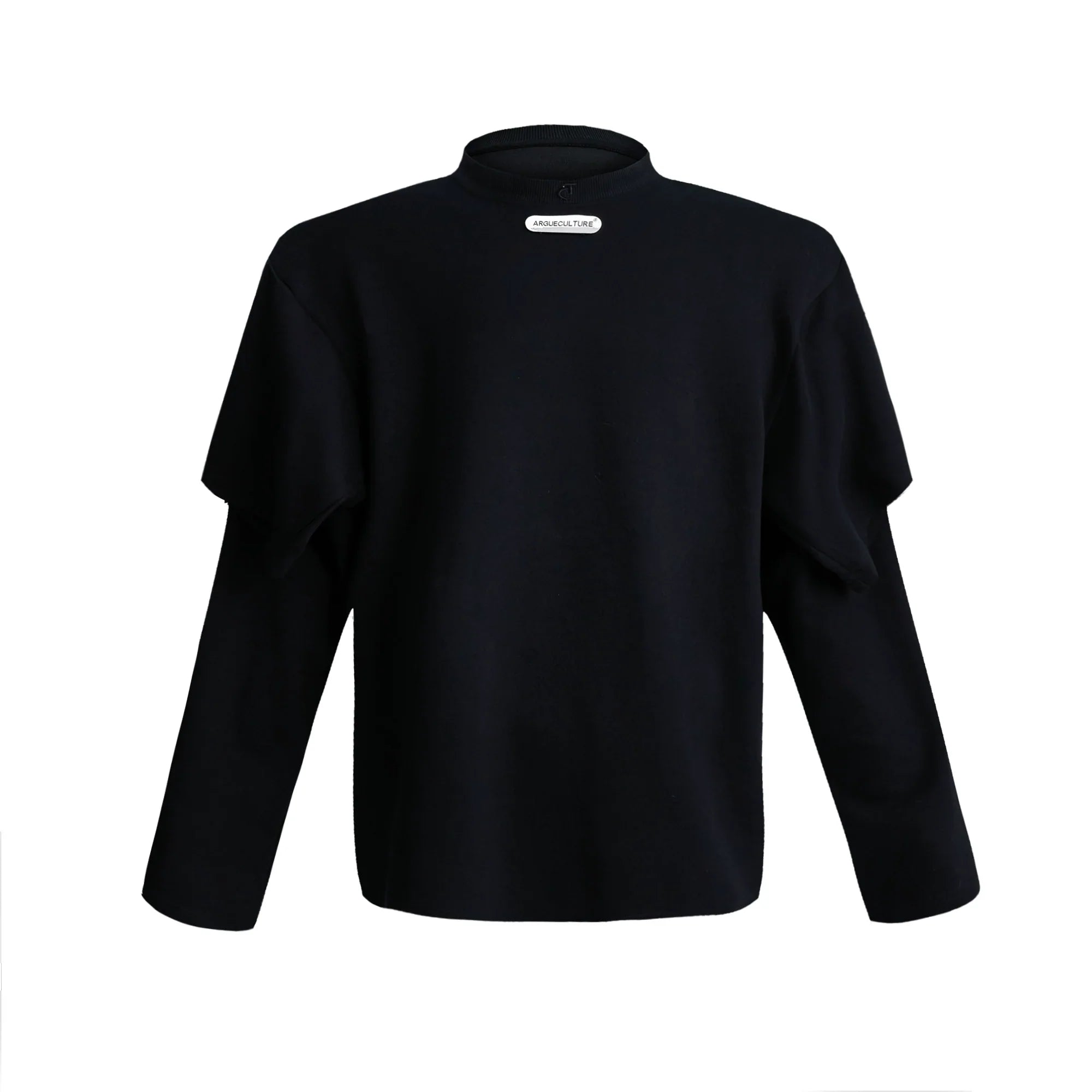 Double Layered Oversize Round Neck Sweatshirt