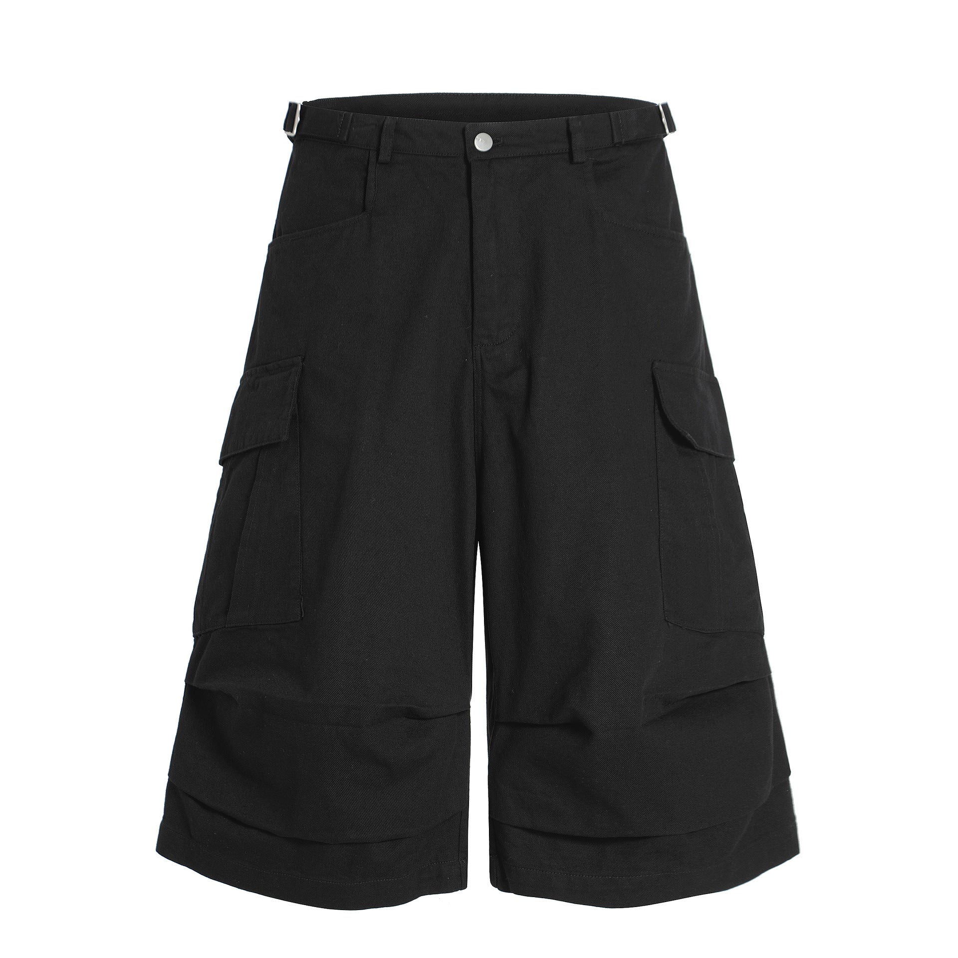 Multi-Pocket Straight Short Cargo Pants