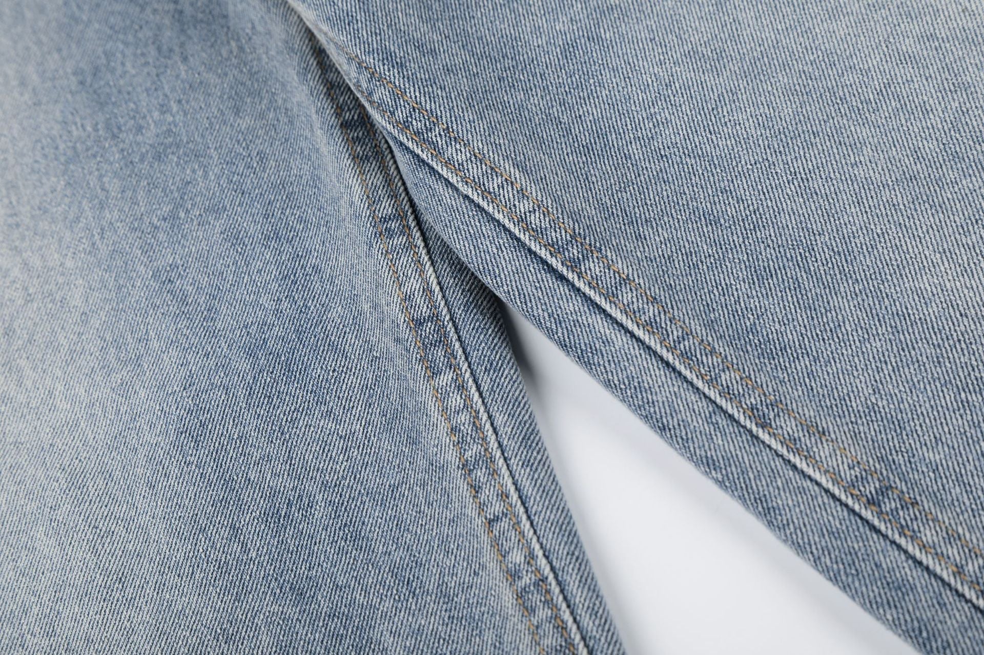 Fringe Studs Wide Leg Denim Jeans
