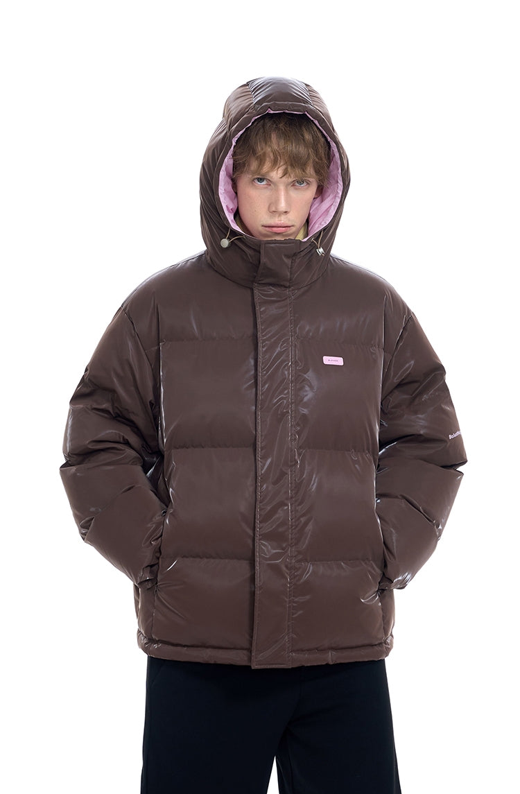 Oversize Hooded White Duck Down Jacket