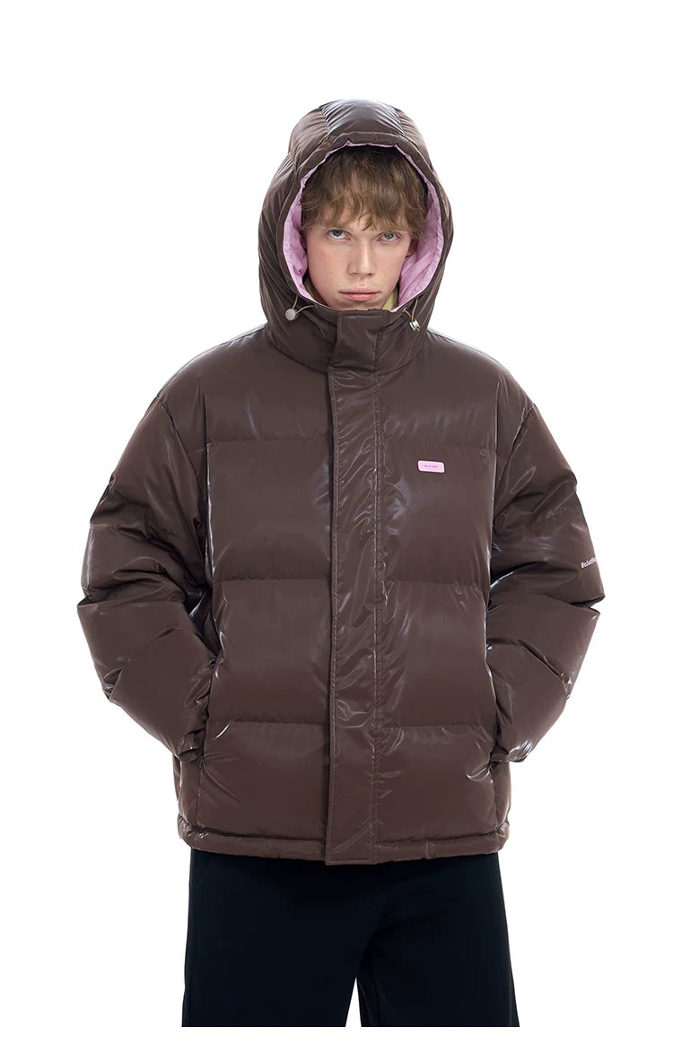 Oversize Hooded White Duck Down Jacket