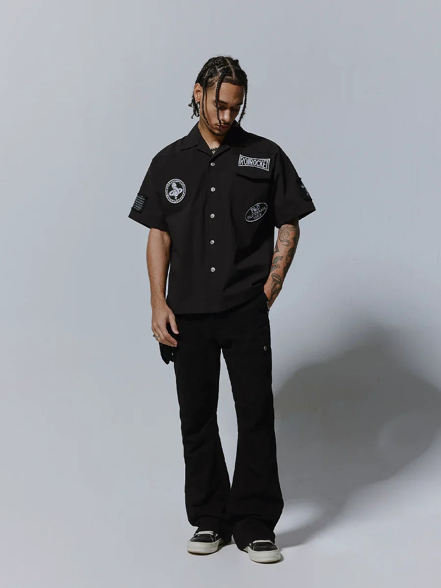 Embroidery Logo Design Short Sleeve Shirt