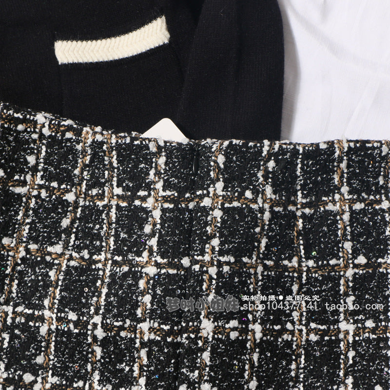 Minigonna in tweed