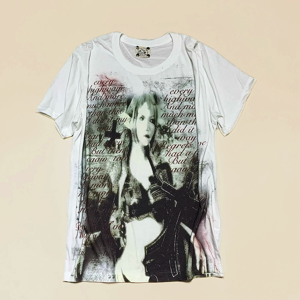 Gothic Oversize Lightweight Cotton Short Sleeve T-Shirt