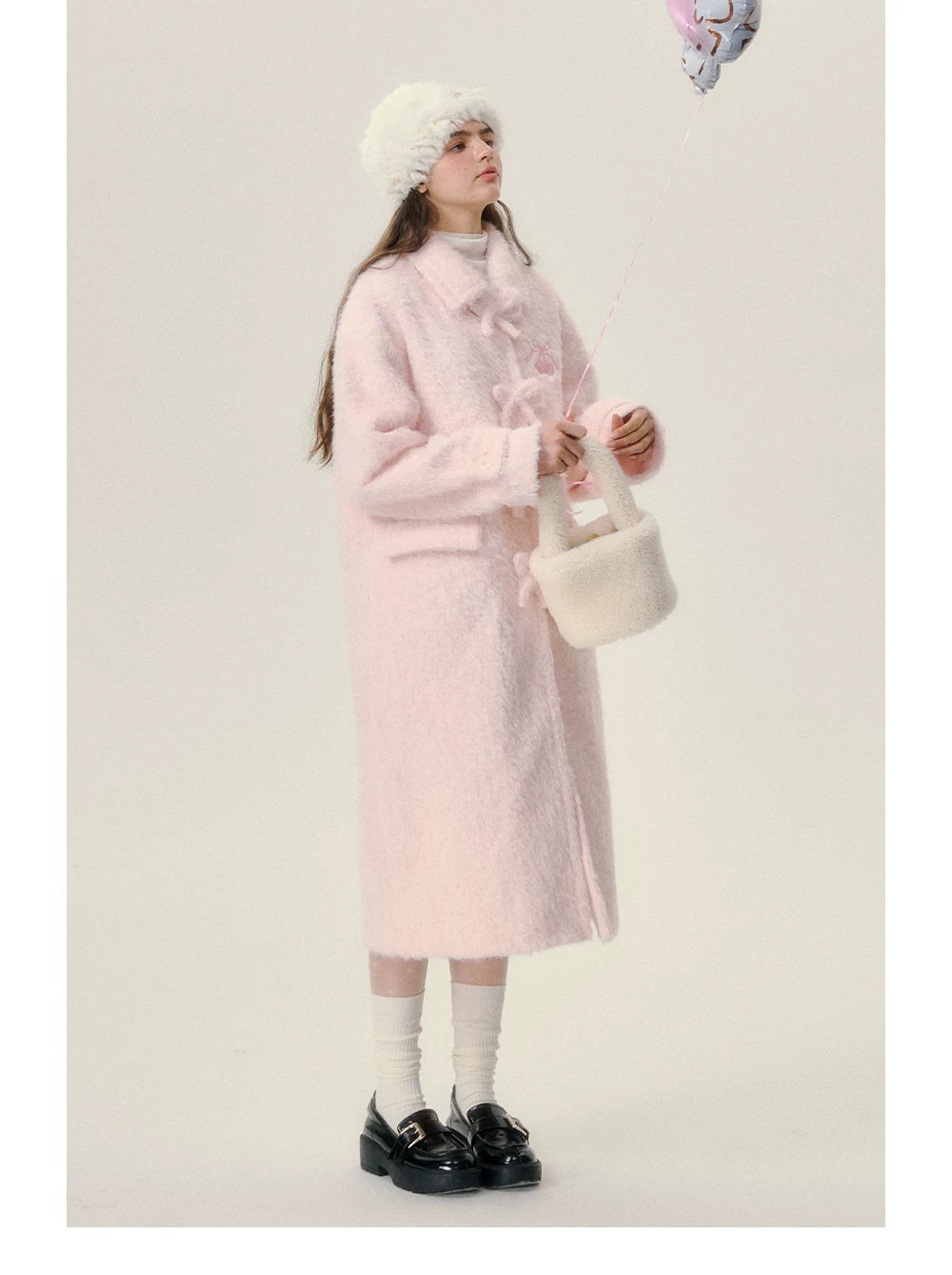 Mid-Length Thick Fake Fur Coat