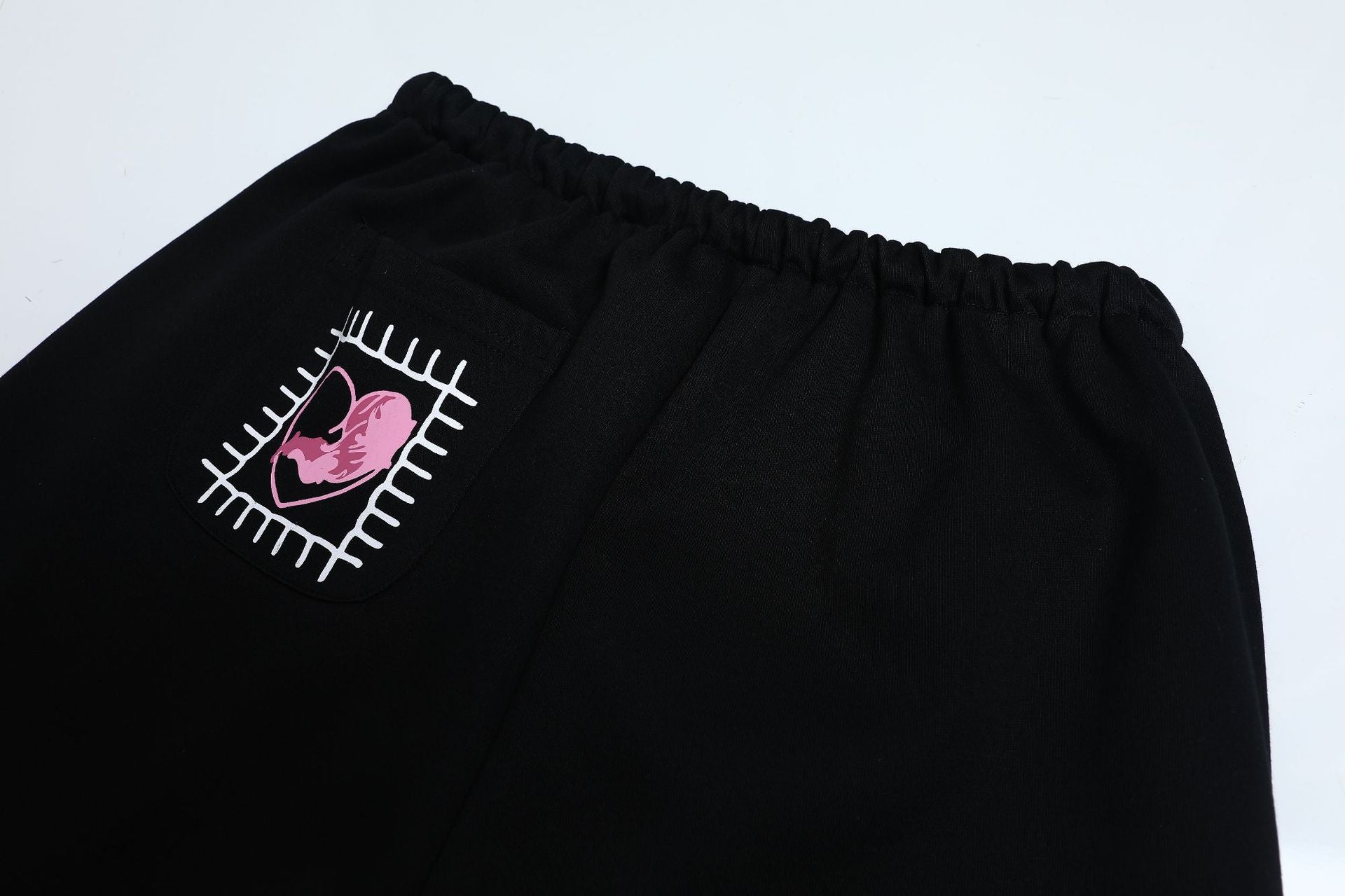 Graphic Print Wide Leg Sweatpants