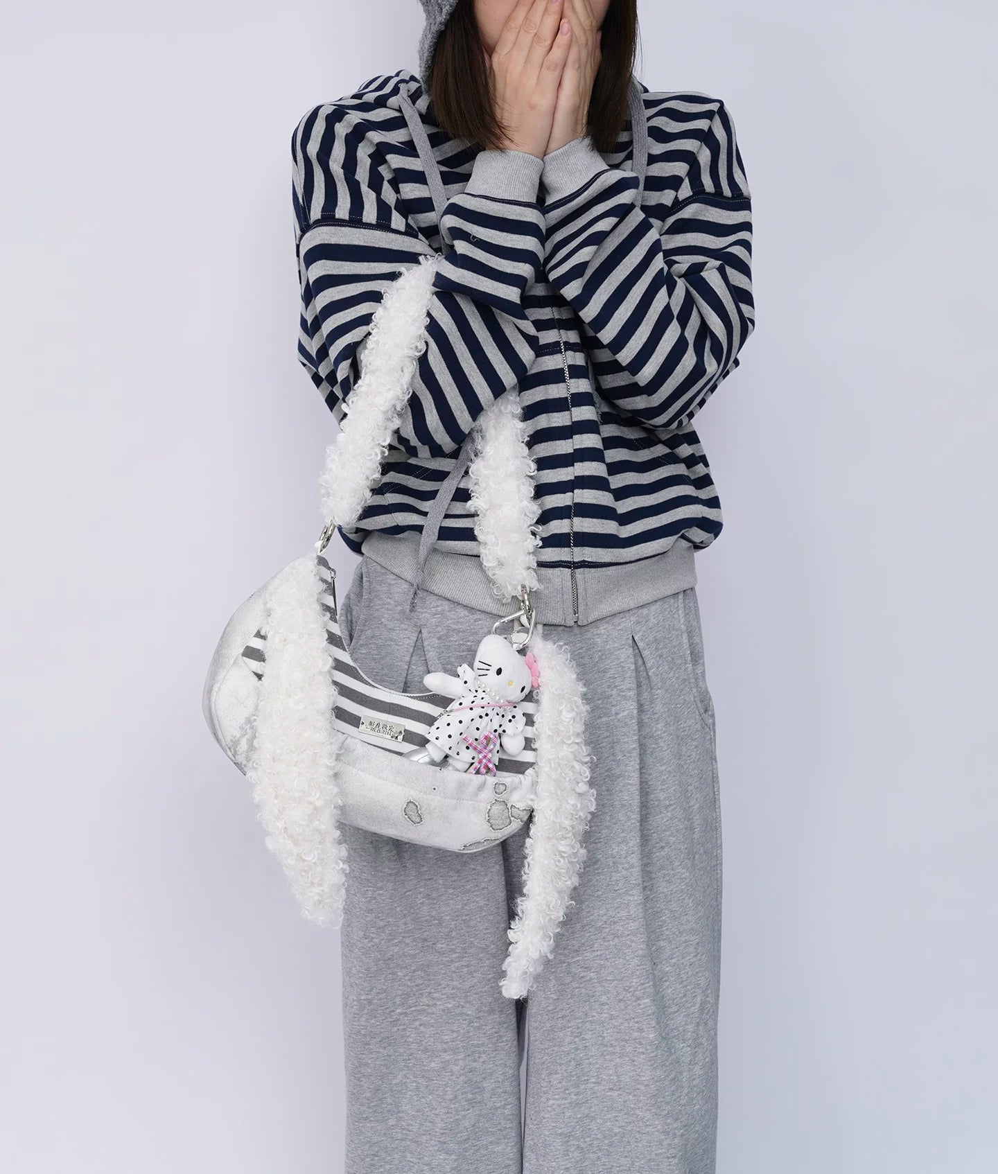 Furry Strap Mini Shoulder Bag