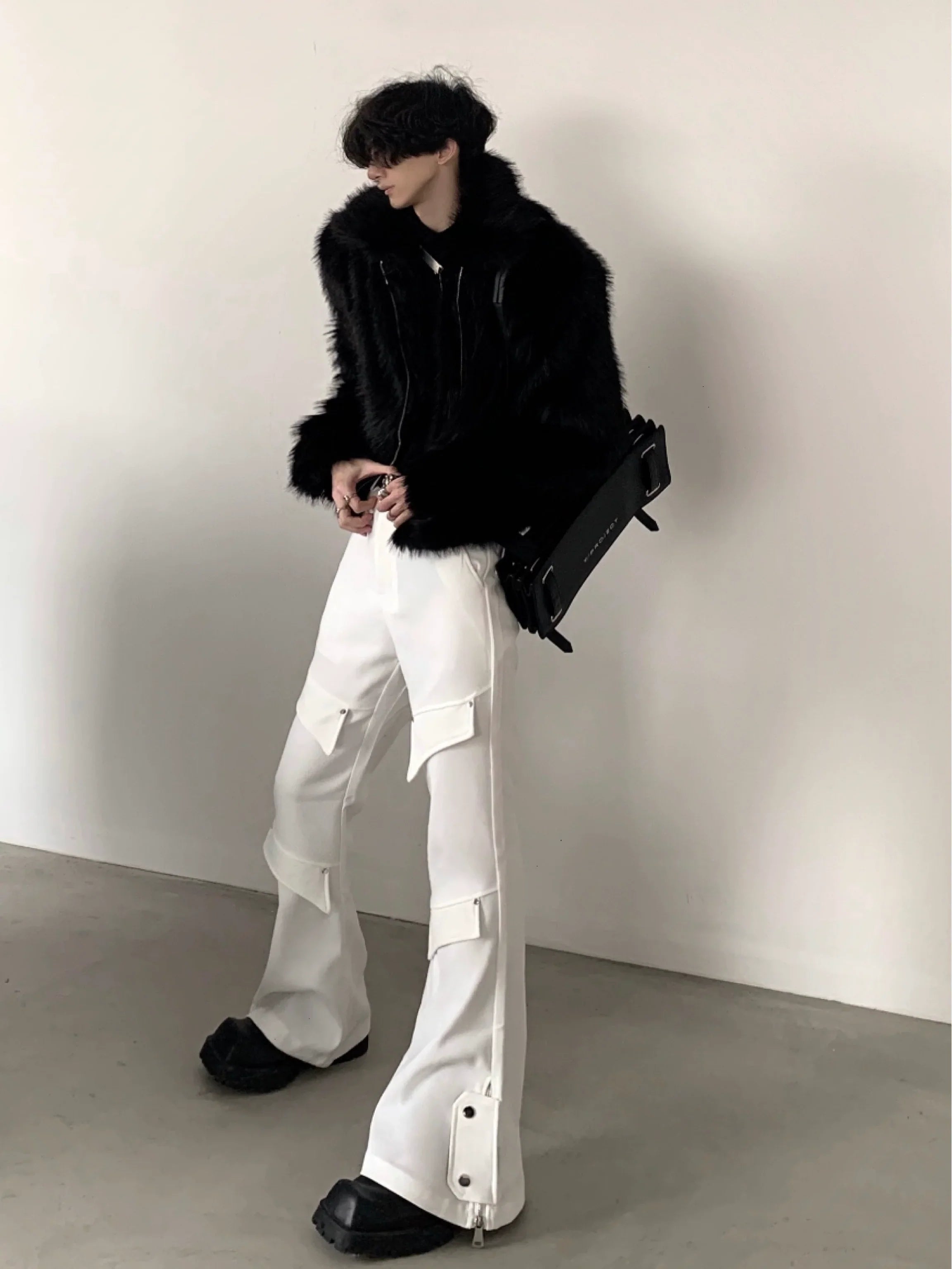 Fake Fur Thick Short Zipper Jacket