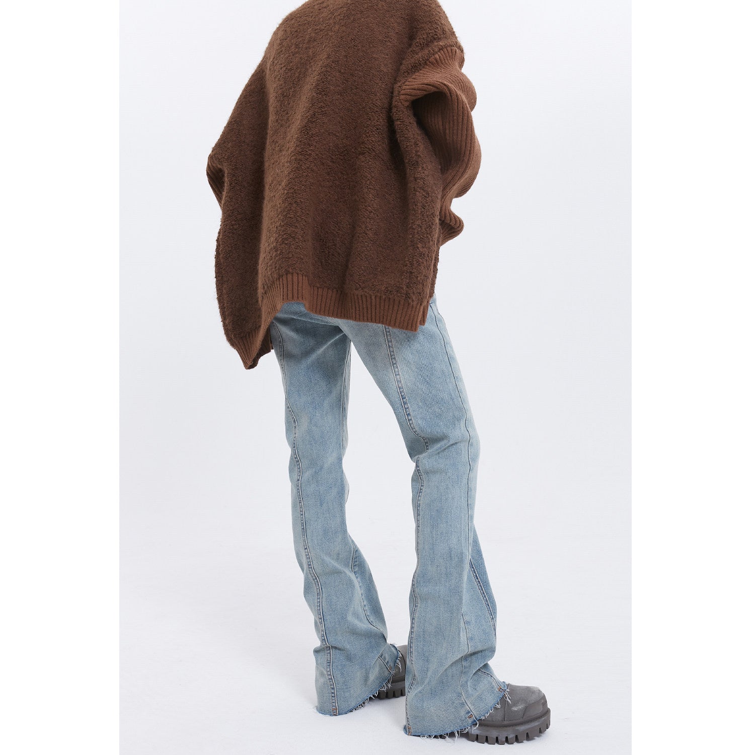 Fade Seam Flare Denim Jeans
