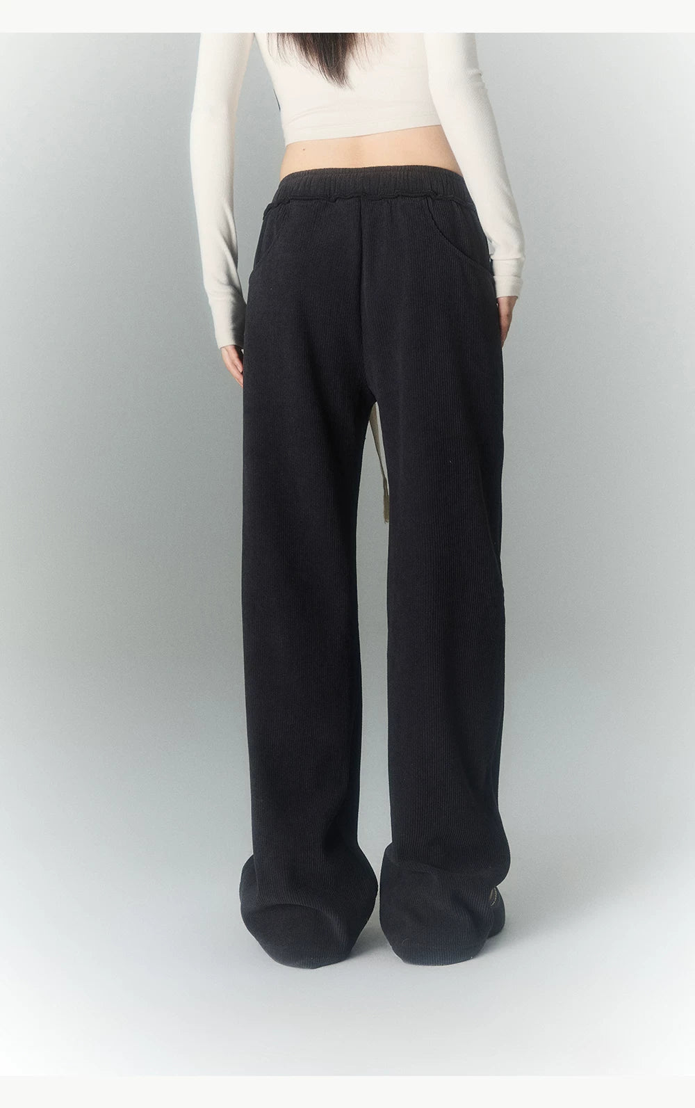 High Waist Sporty Straight Sweatpants