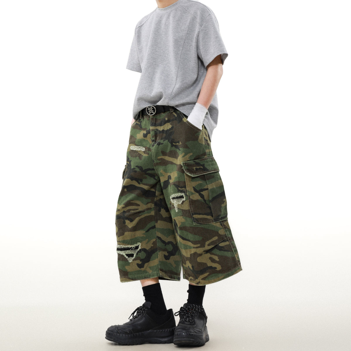 Jorts camouflage détruits