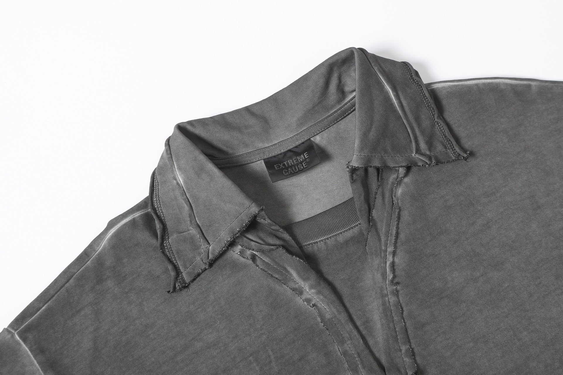 Lapel Wash Stain Short Sleeve Polo Shirt
