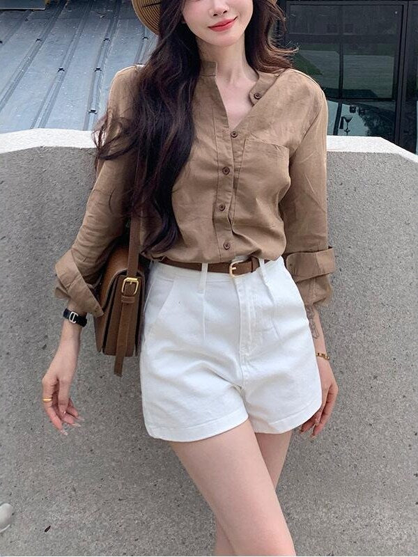 High-Waisted Loose Trendy Shorts