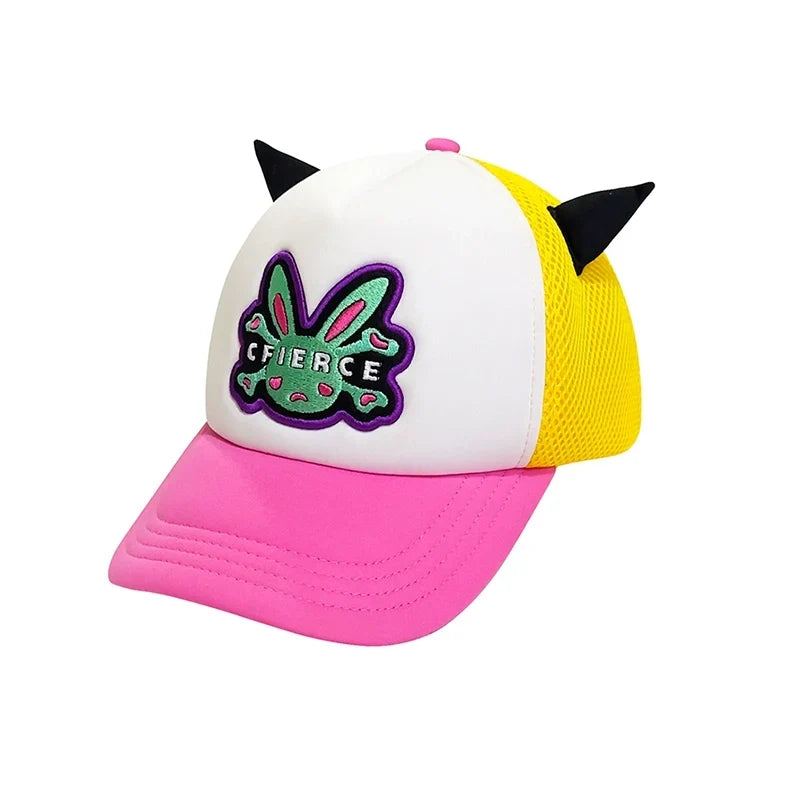 Rabbit Skull Horns Cap