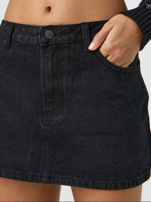 Gonna in denim elasticizzato casual slim