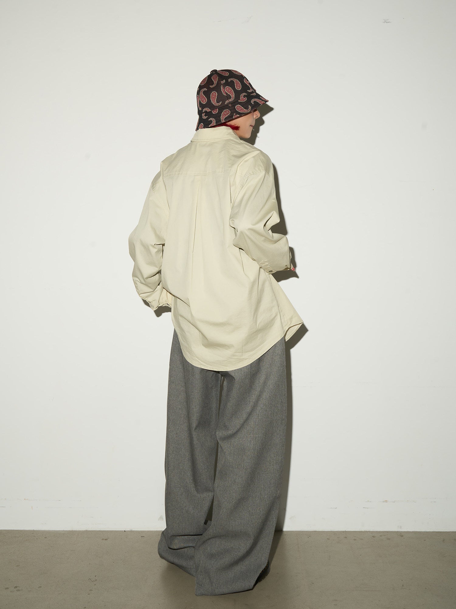 Pleats High Waist Wide Leg Trousers