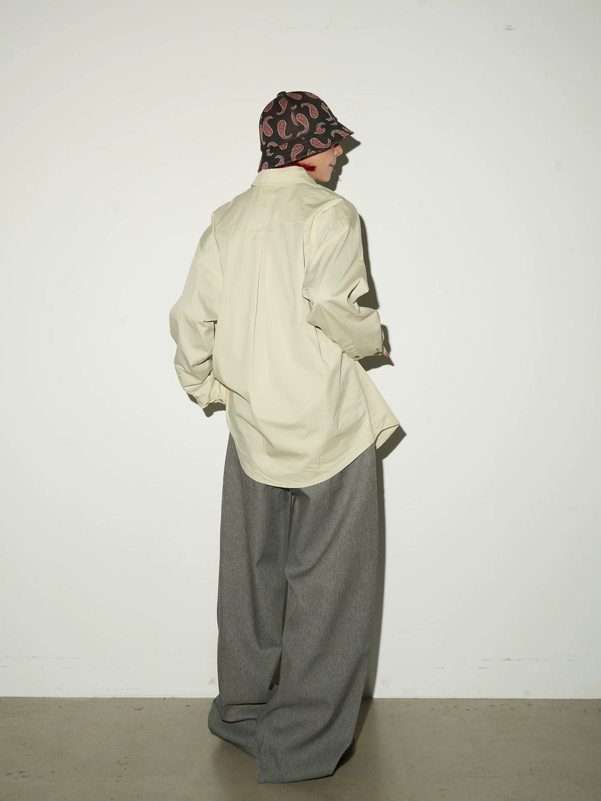 Pleats High Waist Wide Leg Trousers
