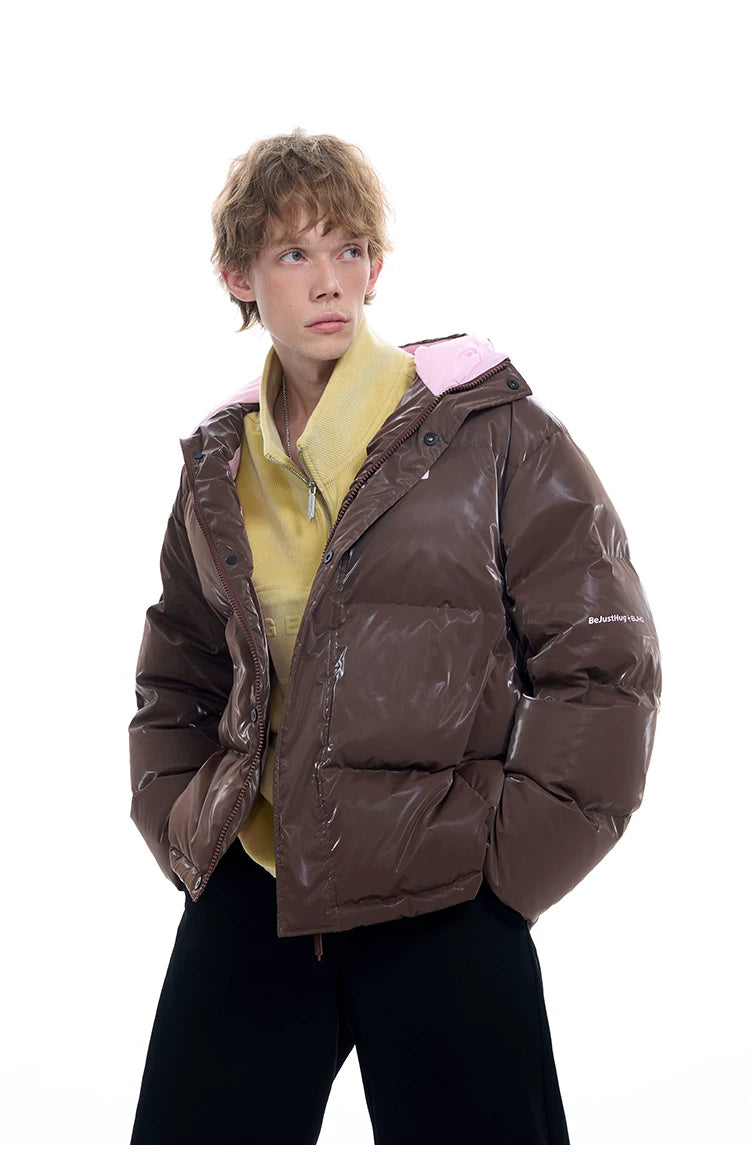 Oversize Hooded White Duck Down Jacket