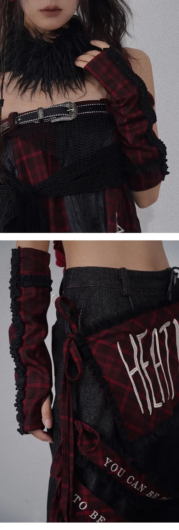 Plaid Arm Warmers