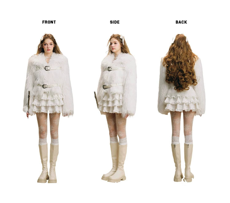 Double Backle Fur Jacket