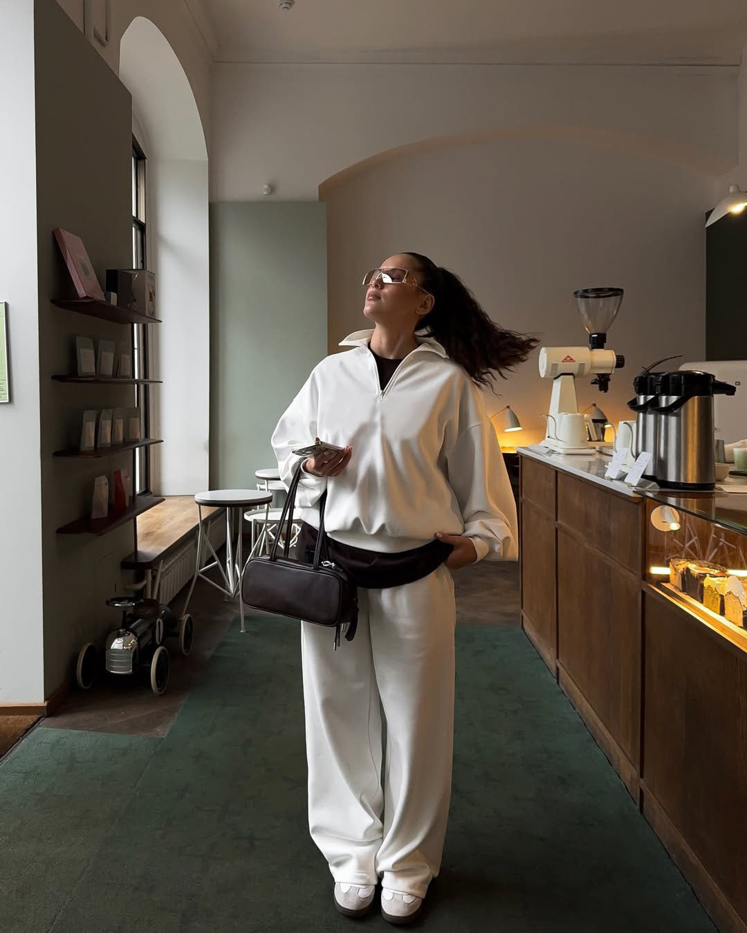 Oversize Lace-up Sweatshirt