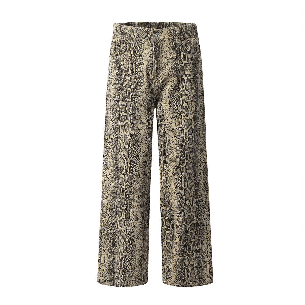 Python Pattern Digital Print Pants
