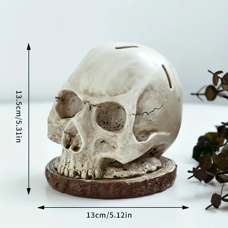 Gothic skull kitchen knife holder countertop decoration