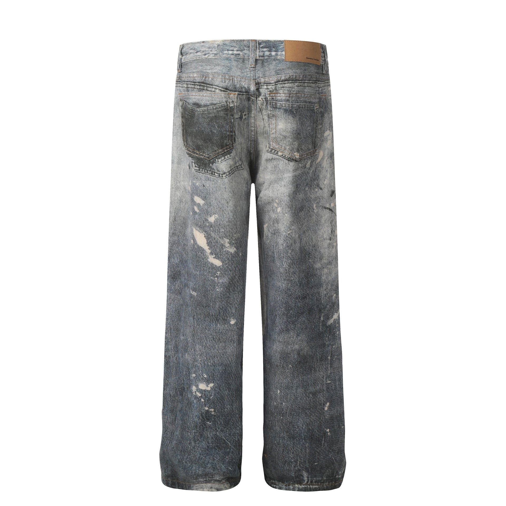 Spray Paint Damage Denim Jeans