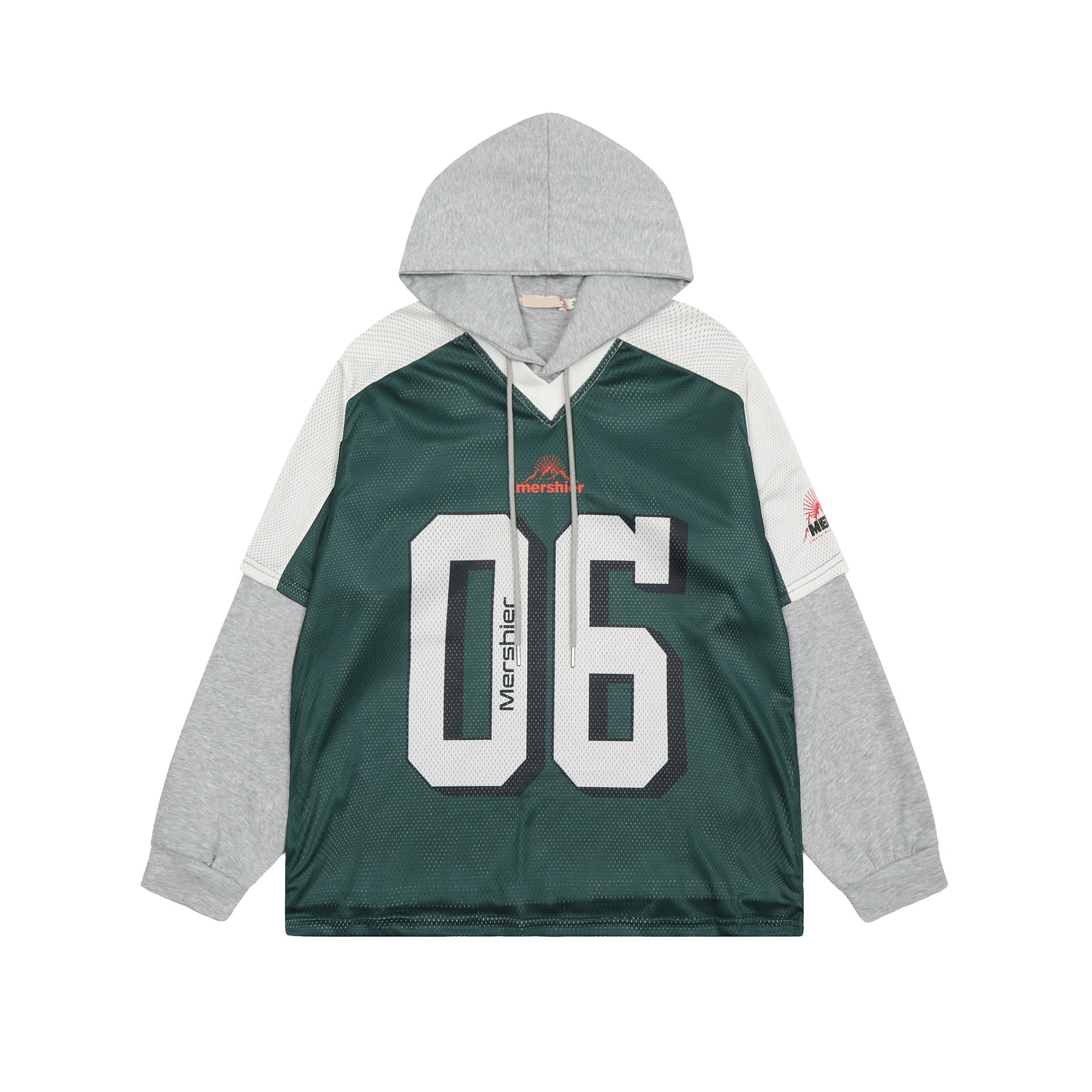 American Jersey Patchwork Hoodie