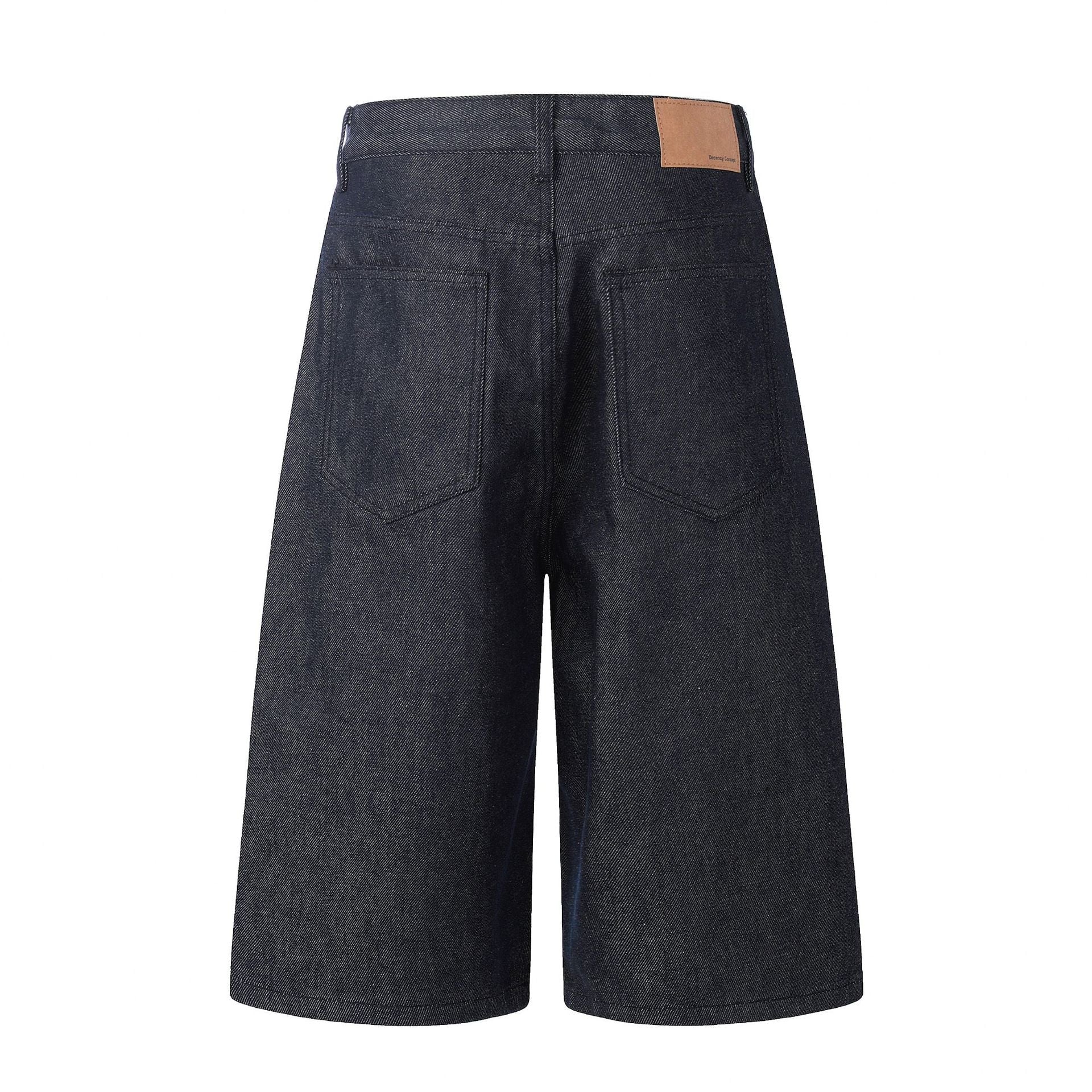 Button Fly Wide Leg Jort