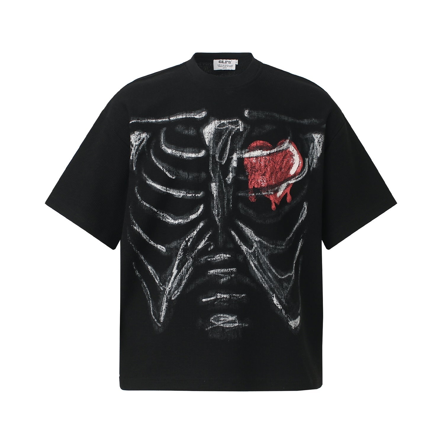 Waffle Graffiti Oversize Short Sleeve T-Shirt