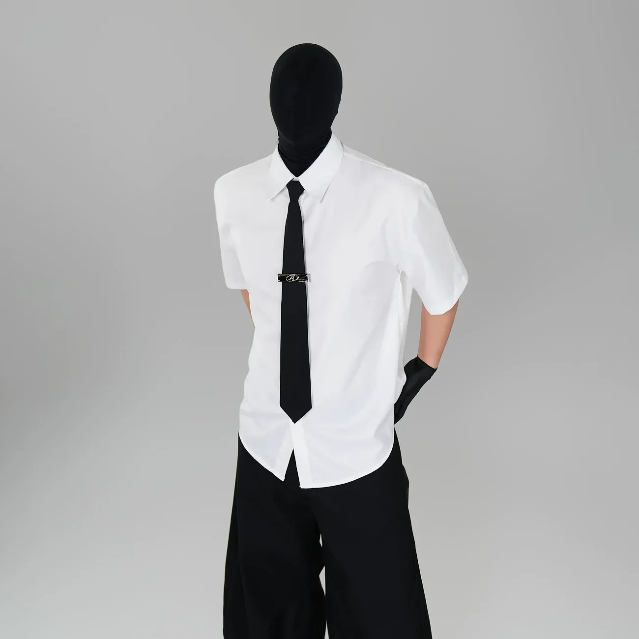 Oversize Draped Wrinkle-Resistant Short Sleeve Shirt