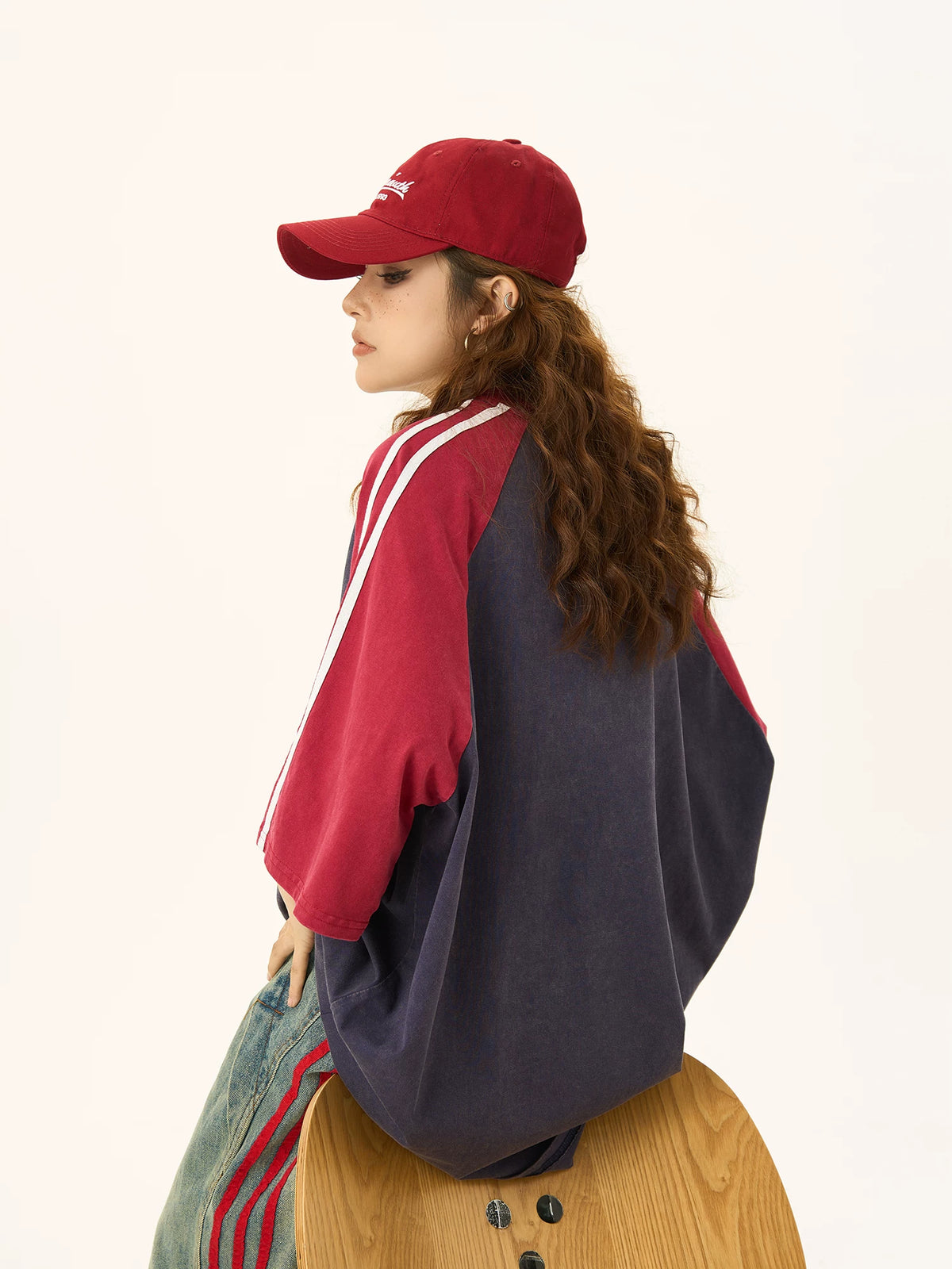 Side Stripe Oversize Short Sleeve T-Shirt