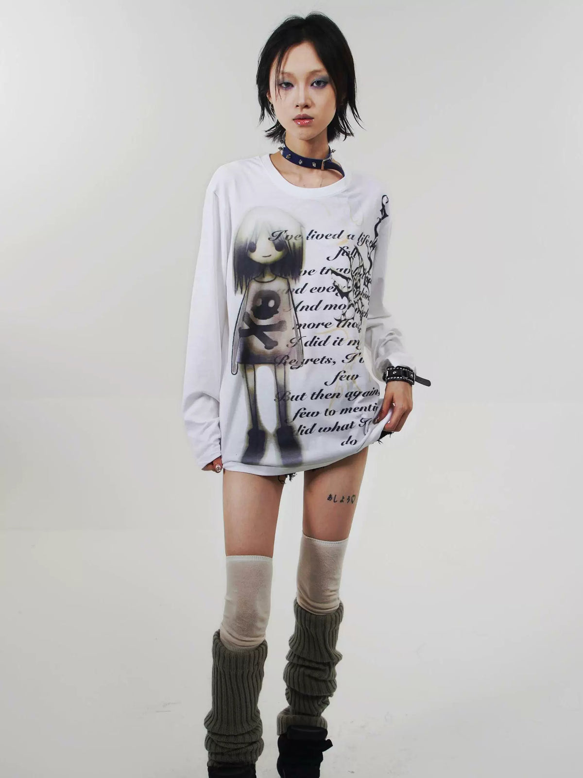 Anime Print Long Sleeve T-Shirt