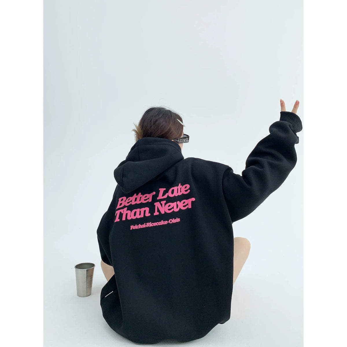 Sudadera con Capucha Oversize Estampada