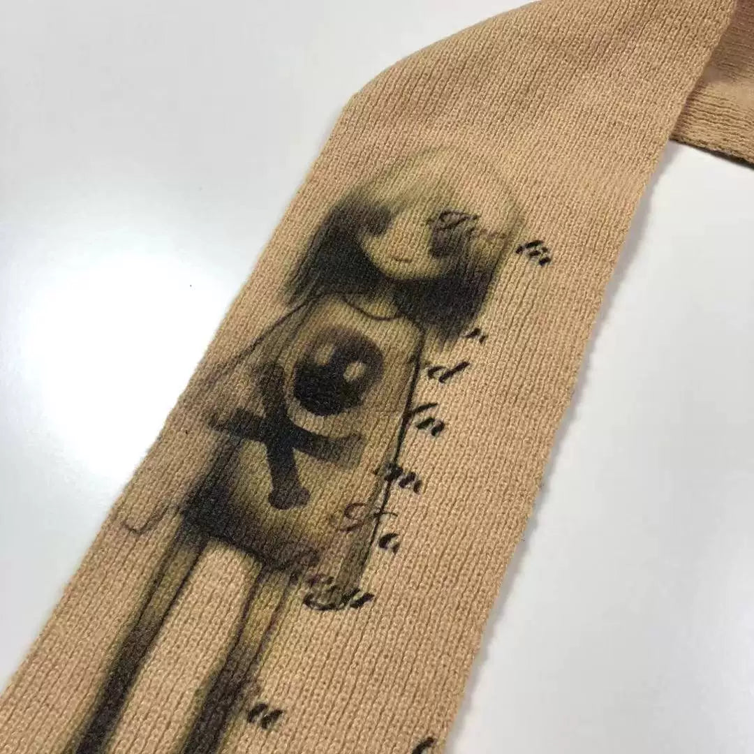 Cartoon Knit Scarf