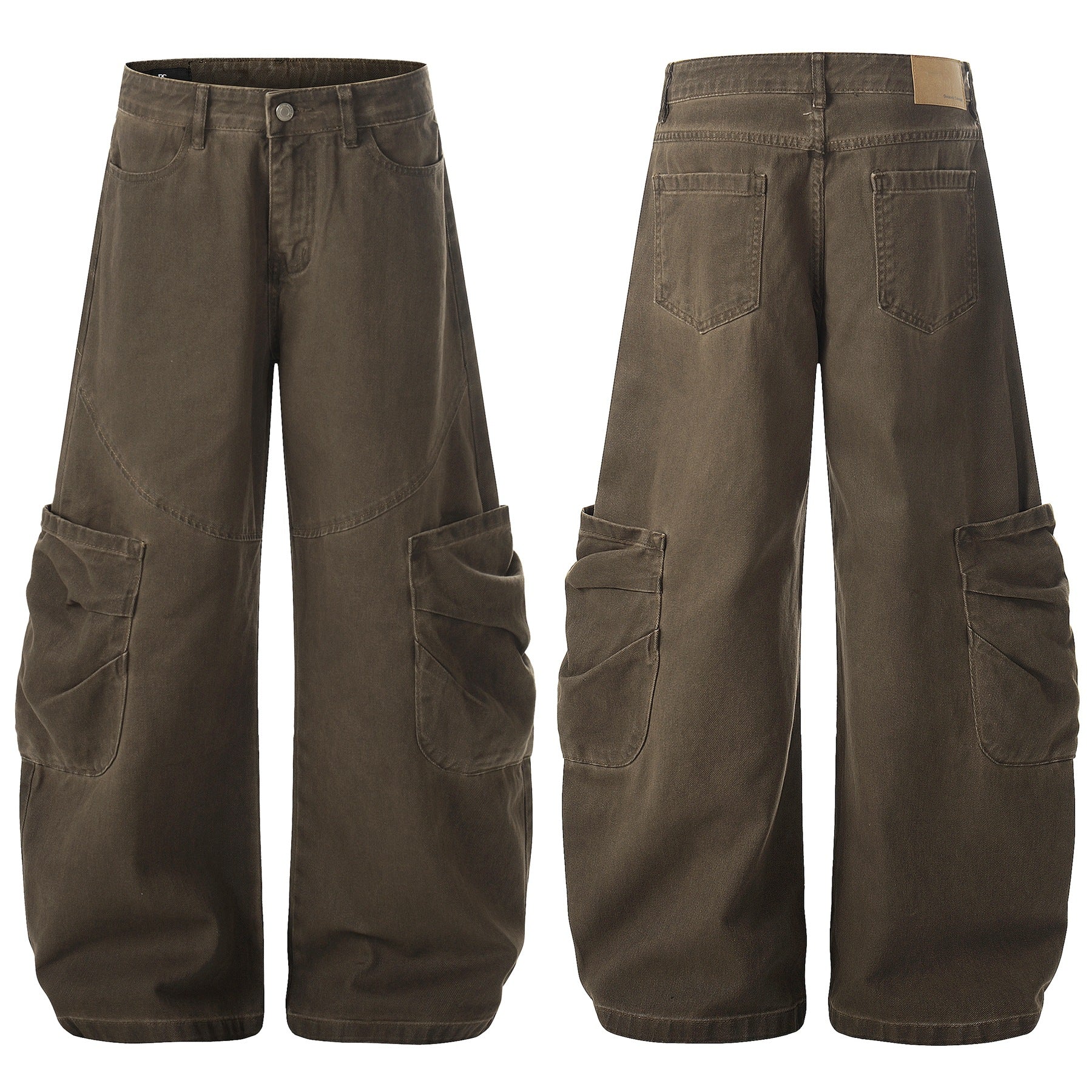 Deconstruction Multi Pocket Curved Cargo Pants