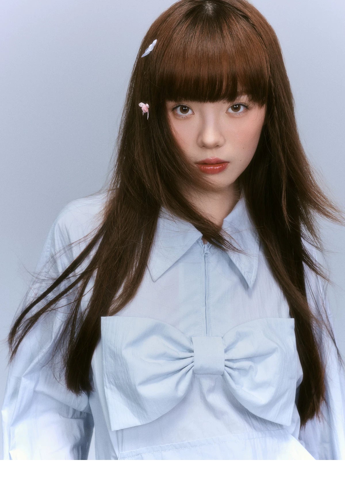 Bow Detail Long Sleeve Shirt