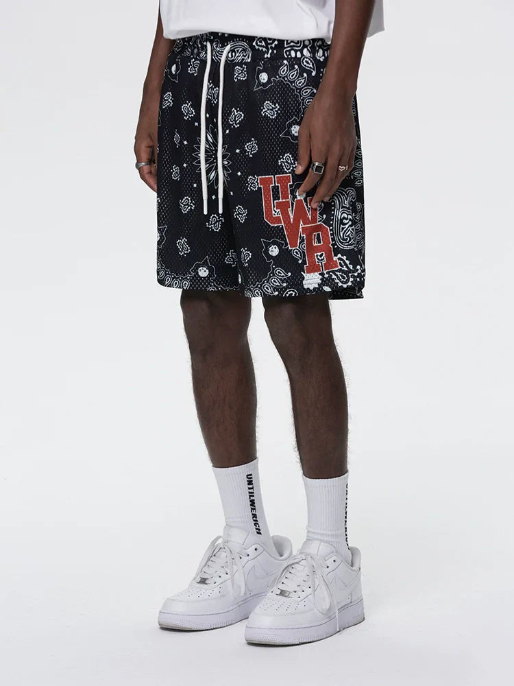 Drawstring Graphic Letter Design Sporty Short Pants