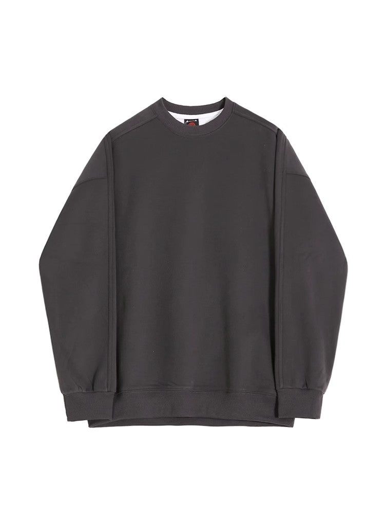 Round Neck Oversize Pullover Sweatshirt