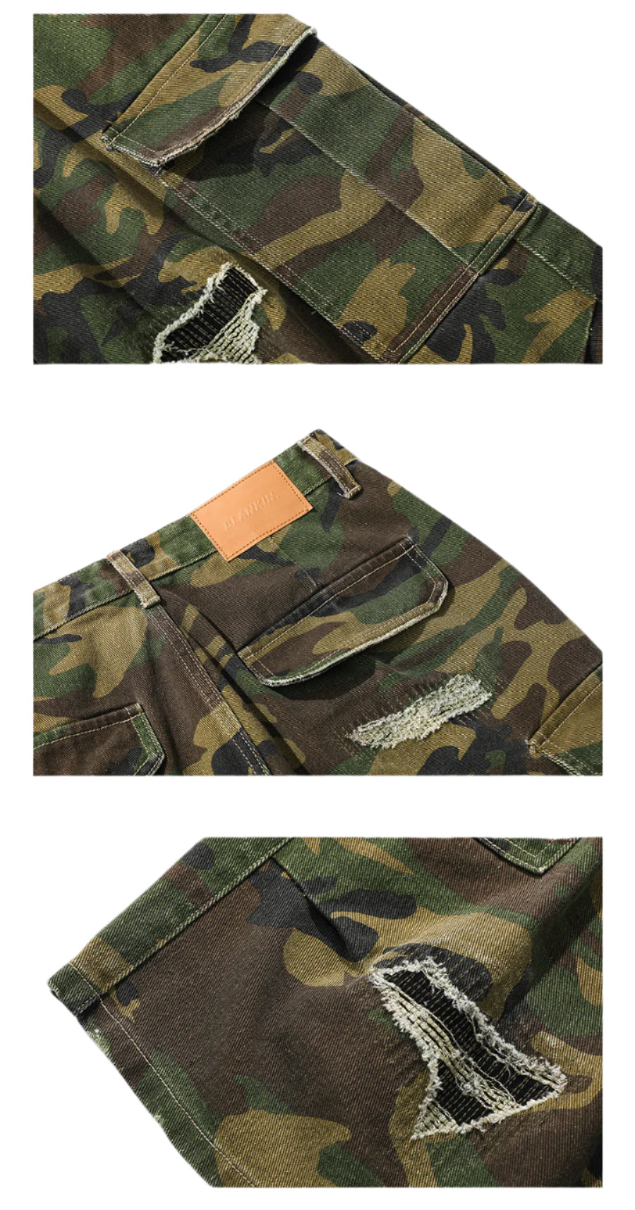파괴된 위장 무늬 Jorts