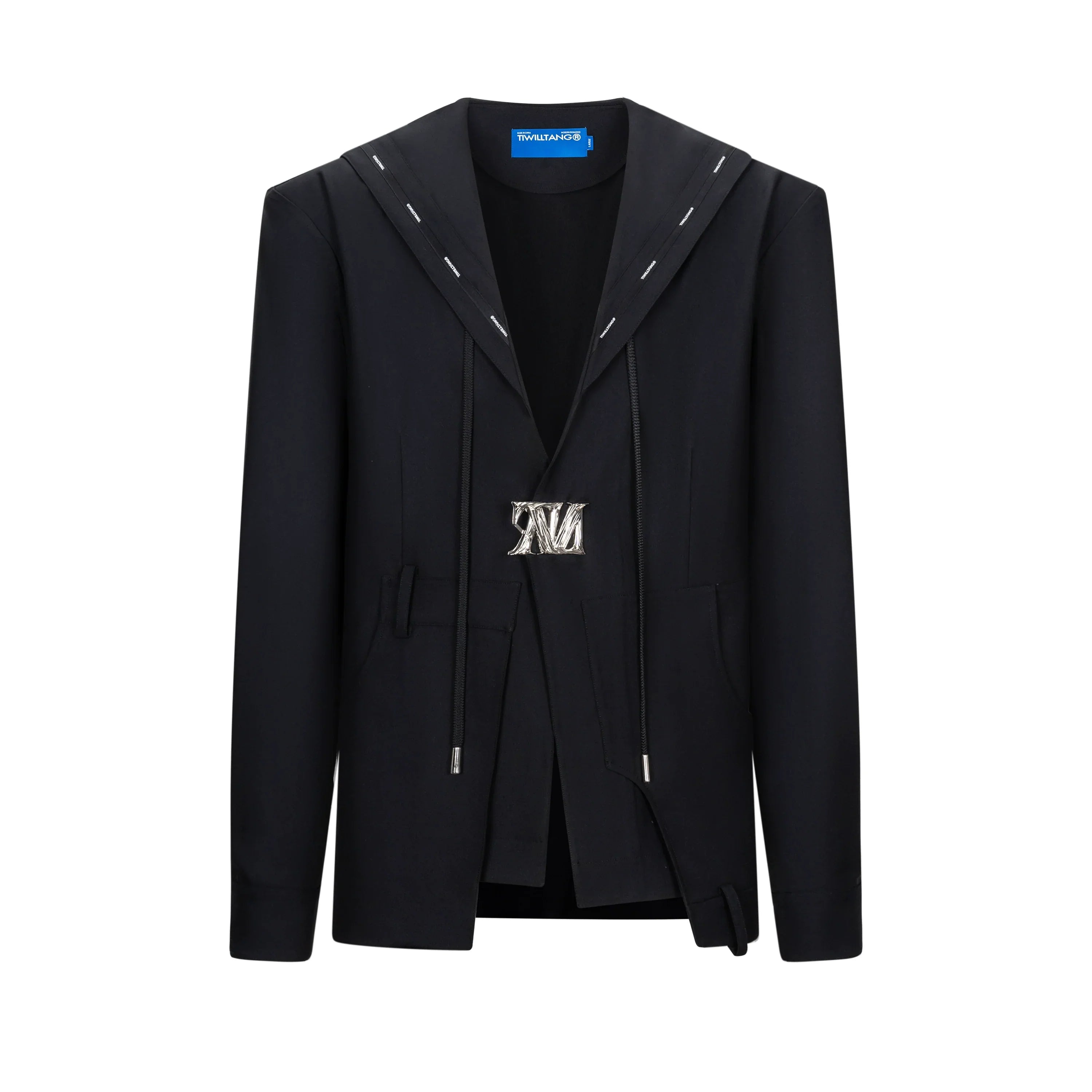 Sailor Collar V-neck Long Sleeve Shirt & Short Sleeve Shirt & Wide Leg Trousers & Short Trousers Setup