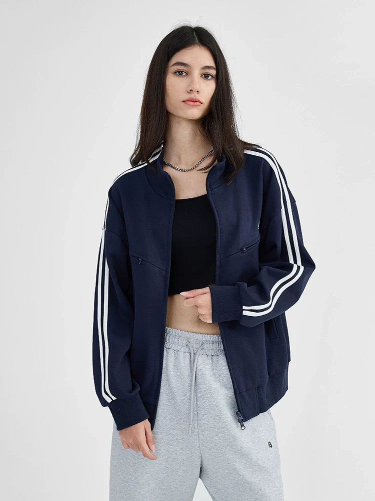 Side Stripes Sporty Truck Jacket