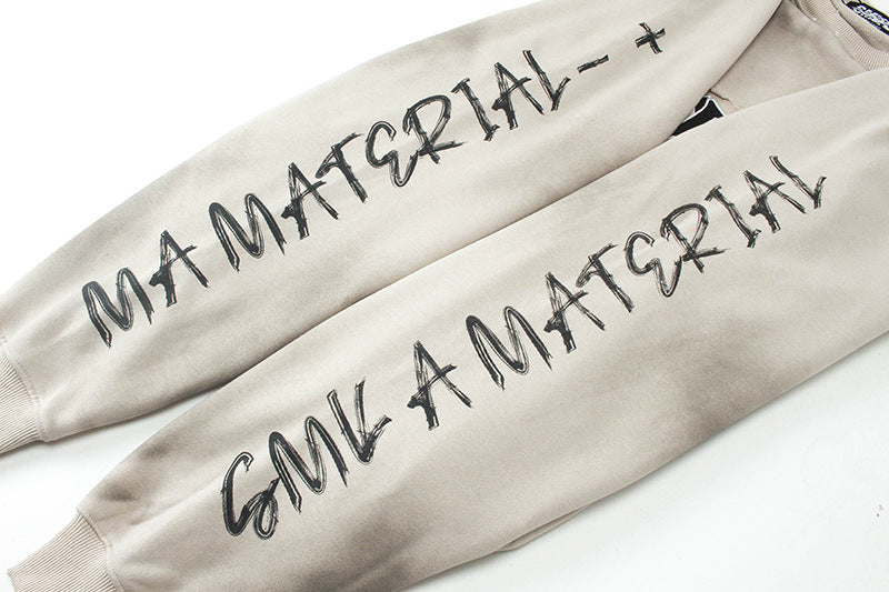 Dirty Washed Logo Print Sweatshirt