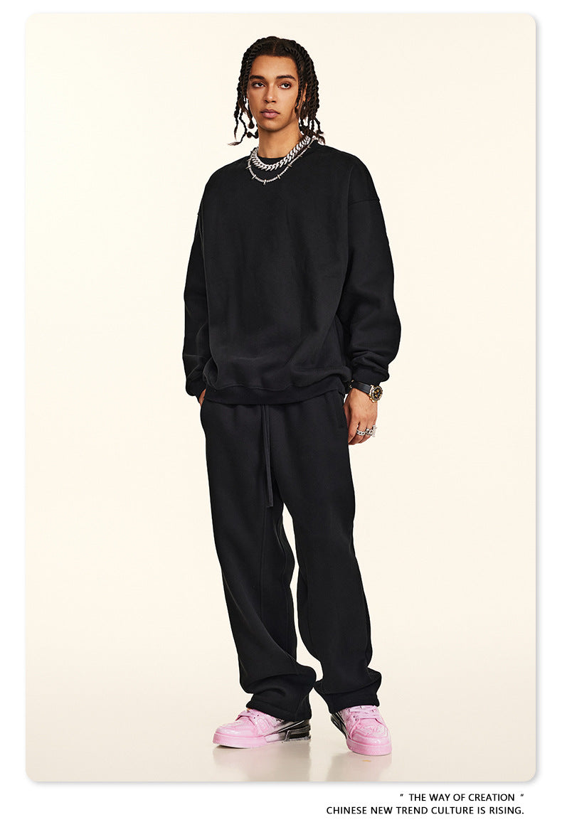 Fleece Lining Oversize Sweatshirt