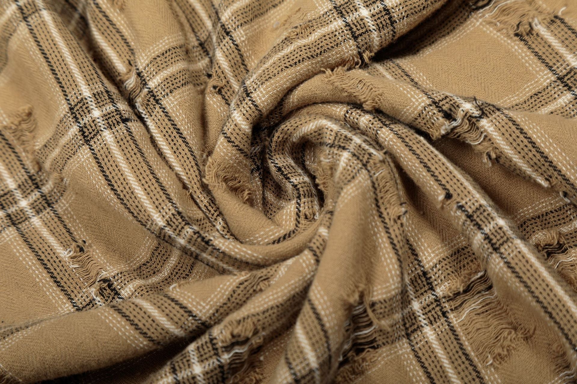 Plaid Damage Wash Long Sleeve Shirt