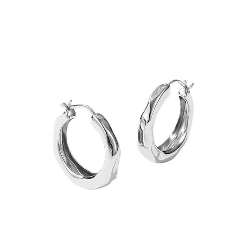 Chunky Oval Earrings Gold