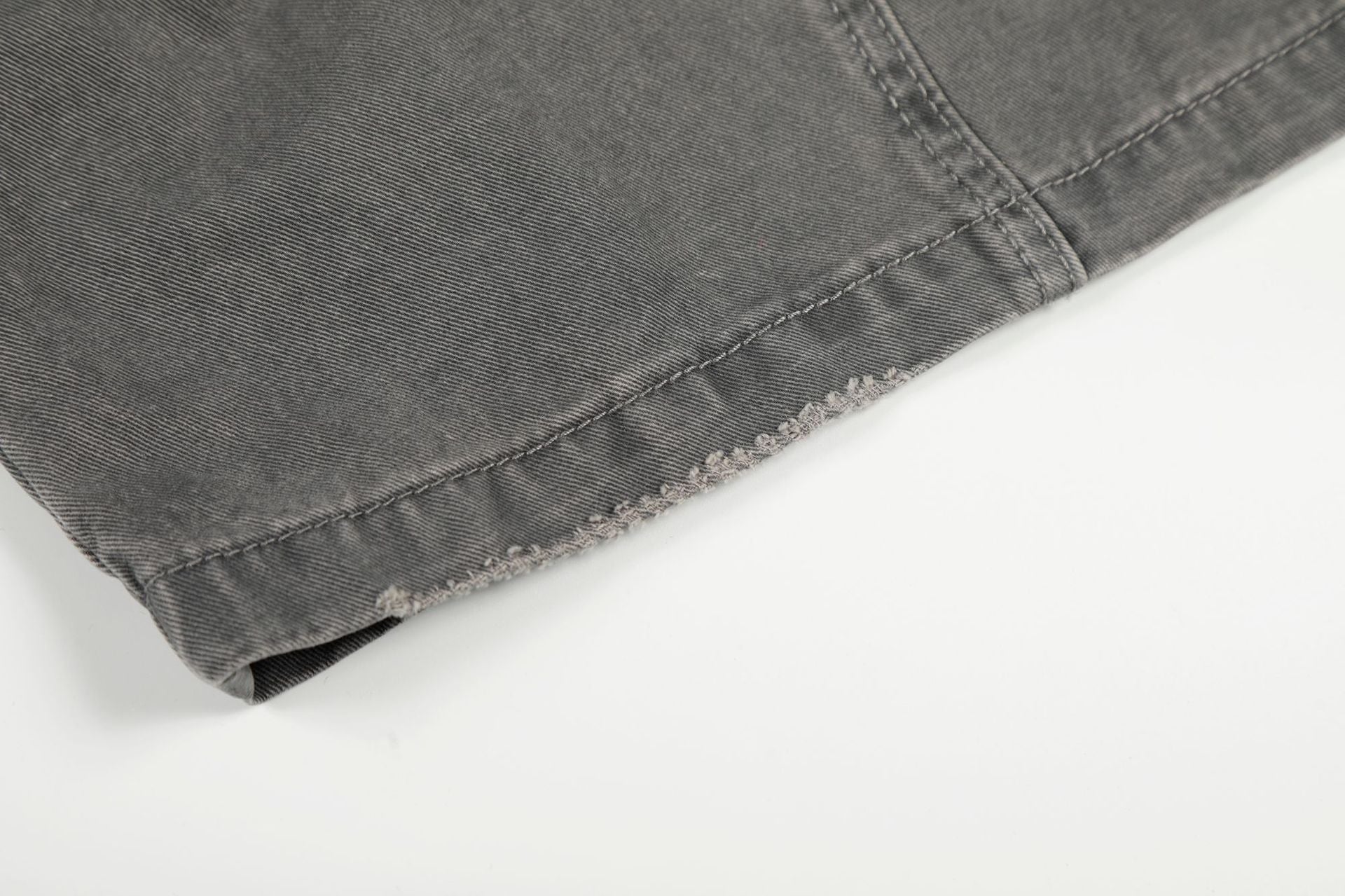 Damage Dirty Wide Leg Curved Cargo Pants