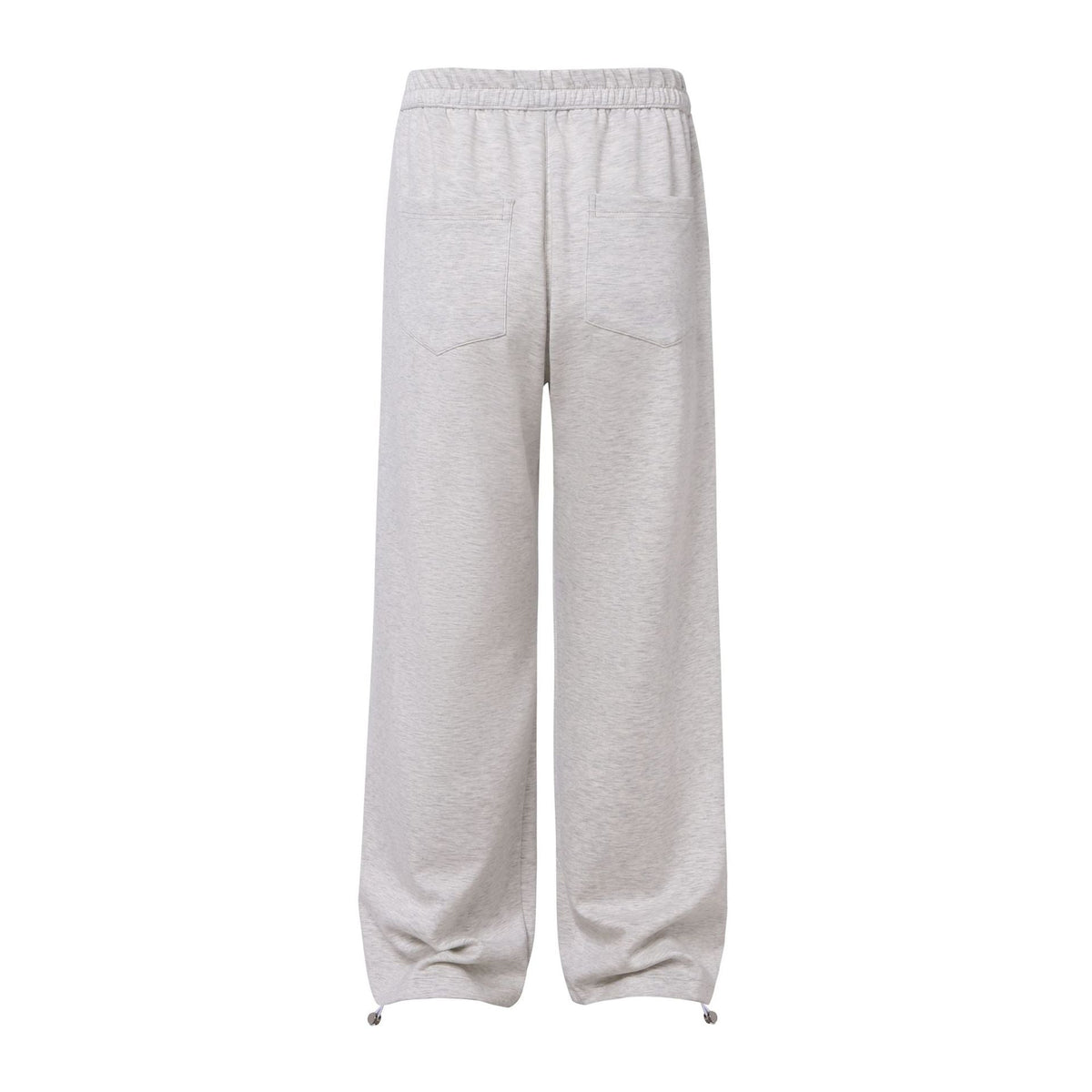 Pleats Draped Straight Sweatpants