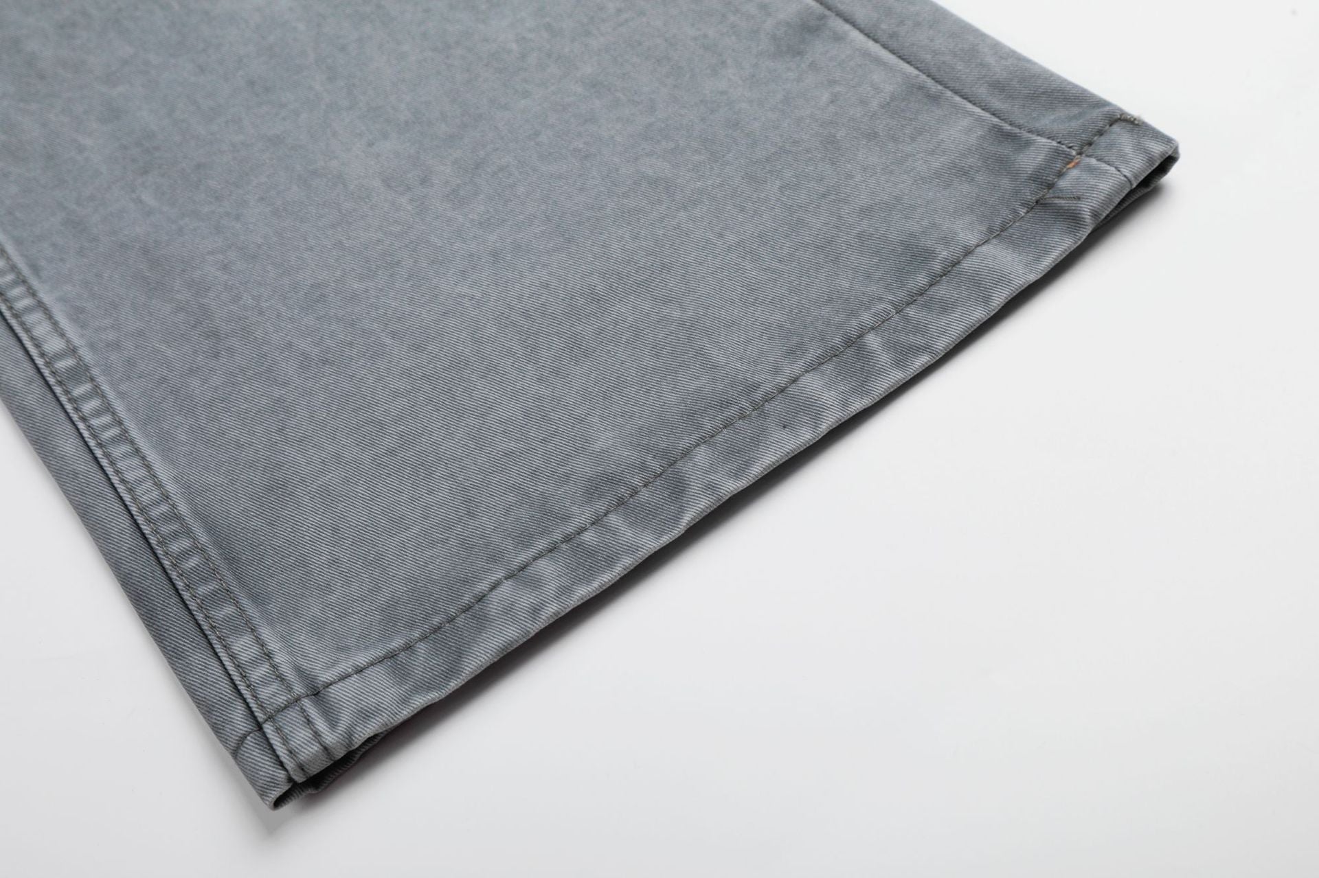 Washed Eyelet Wide Leg Denim Jeans